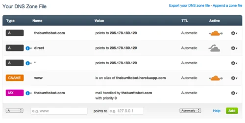 CloudFlare (aka. KickassDNS)