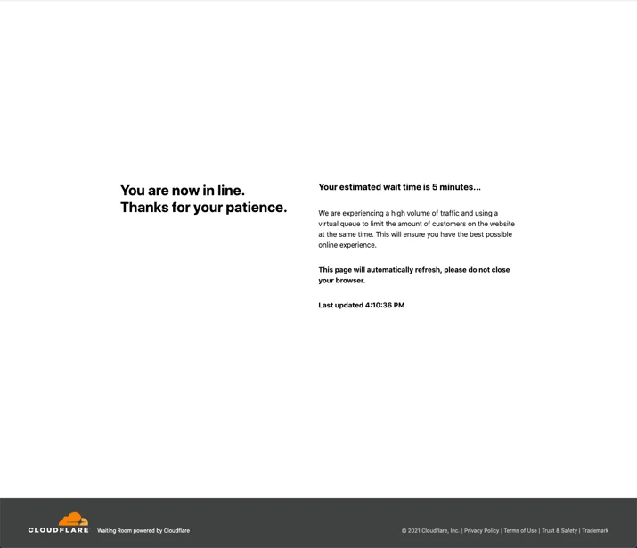 Cloudflare Waiting Room Embedded Image - w7Z1yz
